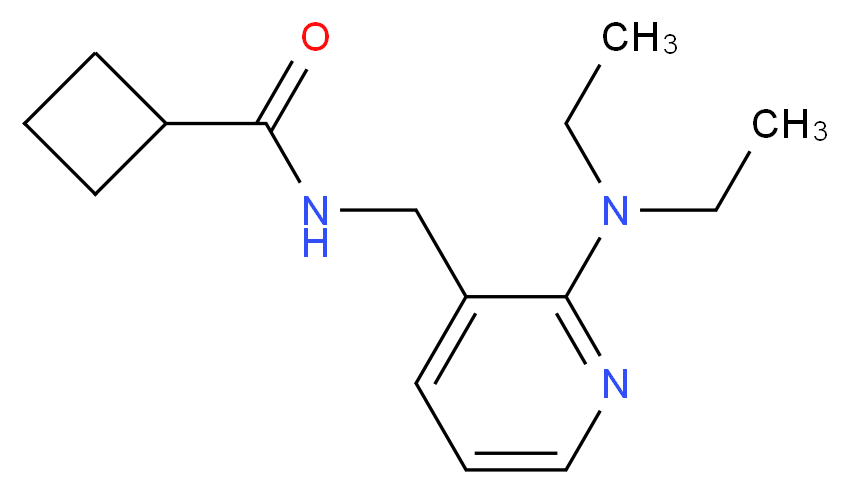N-{[2-(diethylamino)-3-pyridinyl]methyl}cyclobutanecarboxamide_Molecular_structure_CAS_)