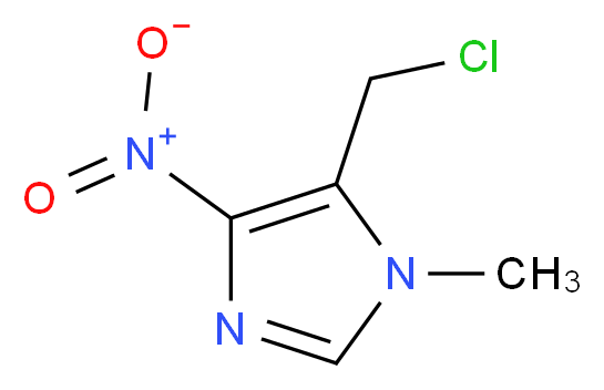 5-(chloromethyl)-1-methyl-4-nitro-1H-imidazole_Molecular_structure_CAS_)