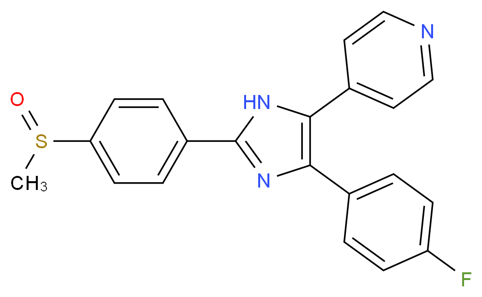 4-(4-fluorophenyl)-2-(4-methylsulfinylphenyl)-5-(4-pyridyl)-1h-imidazole_Molecular_structure_CAS_152121-47-6)