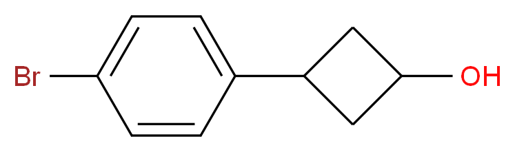 3-(4-bromophenyl)cyclobutan-1-ol_Molecular_structure_CAS_)