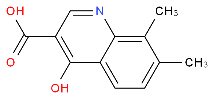 7,8-DIMETHYL-4-HYDROXYQUINOLINE-3-CARBOXYLIC ACID_Molecular_structure_CAS_53164-36-6)