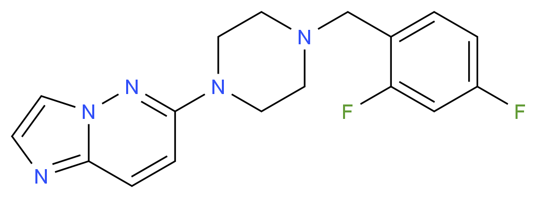 6-[4-(2,4-difluorobenzyl)piperazin-1-yl]imidazo[1,2-b]pyridazine_Molecular_structure_CAS_)