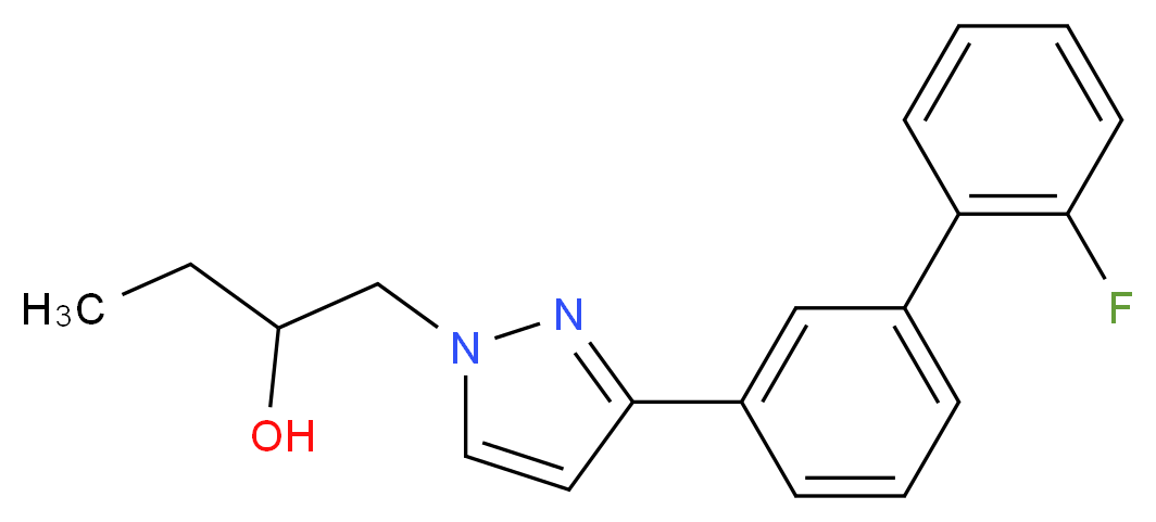 1-[3-(2'-fluoro-3-biphenylyl)-1H-pyrazol-1-yl]-2-butanol_Molecular_structure_CAS_)