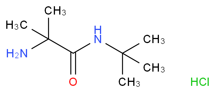 2-Amino-N-(tert-butyl)-2-methylpropanamide hydrochloride_Molecular_structure_CAS_)