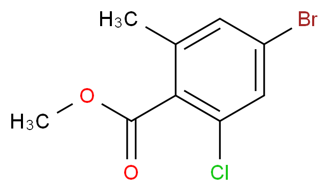 Methyl 4-bromo-2-chloro-6-methylbenzoate_Molecular_structure_CAS_877149-10-5)