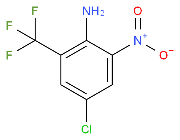 2-Amino-5-chloro-3-nitrobenzotrifluoride 98%_Molecular_structure_CAS_62924-50-9)
