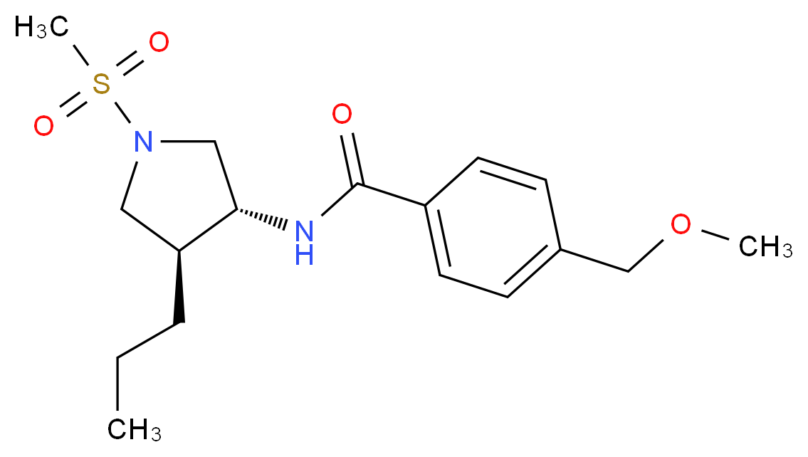 4-(methoxymethyl)-N-[(3R*,4S*)-1-(methylsulfonyl)-4-propyl-3-pyrrolidinyl]benzamide_Molecular_structure_CAS_)