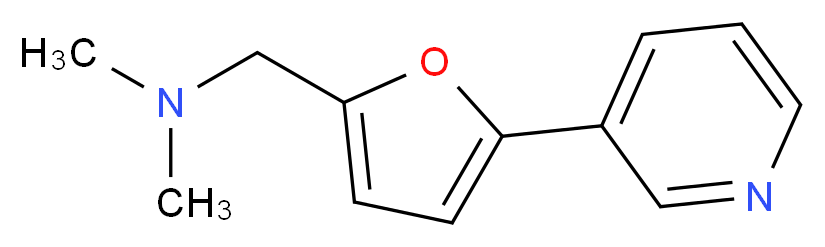 N,N-DIMETHYL(5-(PYRIDIN-3-YL)FURAN-2-YL)METHANAMINE_Molecular_structure_CAS_)