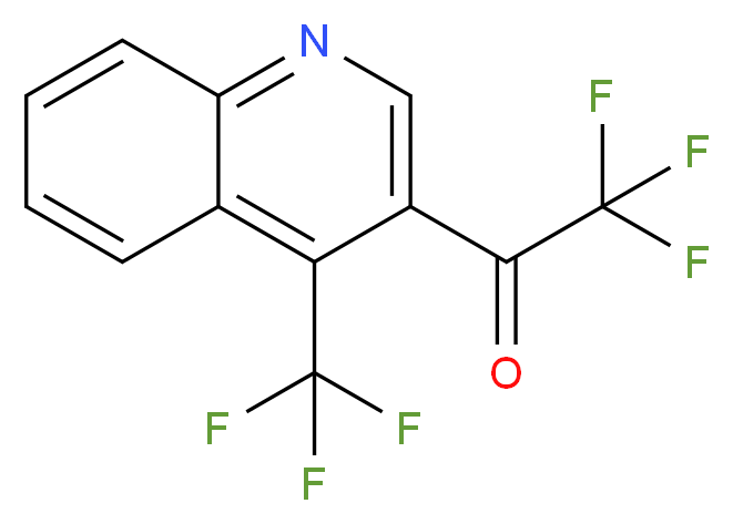 3-(Trifluoroacetyl)-4-(trifluoromethyl)quinoline_Molecular_structure_CAS_)