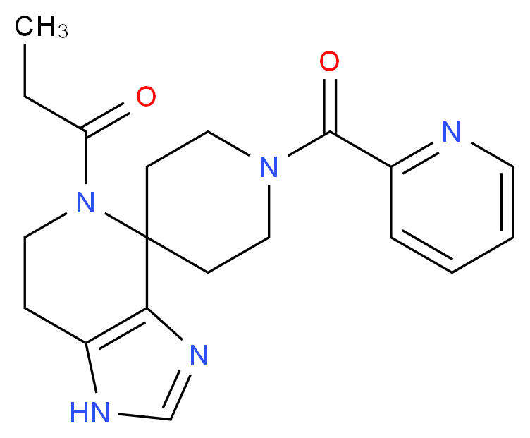 5-propionyl-1'-(pyridin-2-ylcarbonyl)-1,5,6,7-tetrahydrospiro[imidazo[4,5-c]pyridine-4,4'-piperidine]_Molecular_structure_CAS_)