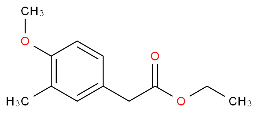 ethyl 2-(4-methoxy-3-methylphenyl)acetate_Molecular_structure_CAS_4503-90-6)