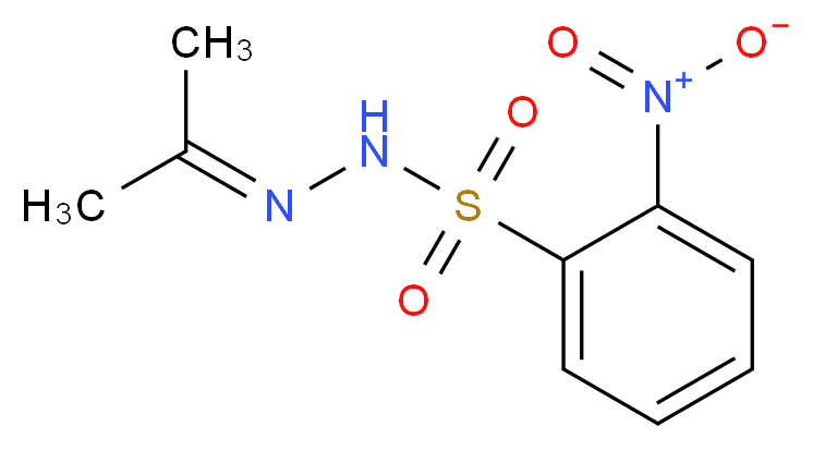 N-Isopropylidene-N′-2-nitrobenzenesulfonyl hydrazine_Molecular_structure_CAS_6655-27-2)