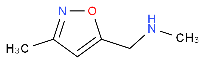 N-methyl-1-(3-methylisoxazol-5-yl)methanamine_Molecular_structure_CAS_401647-22-1)