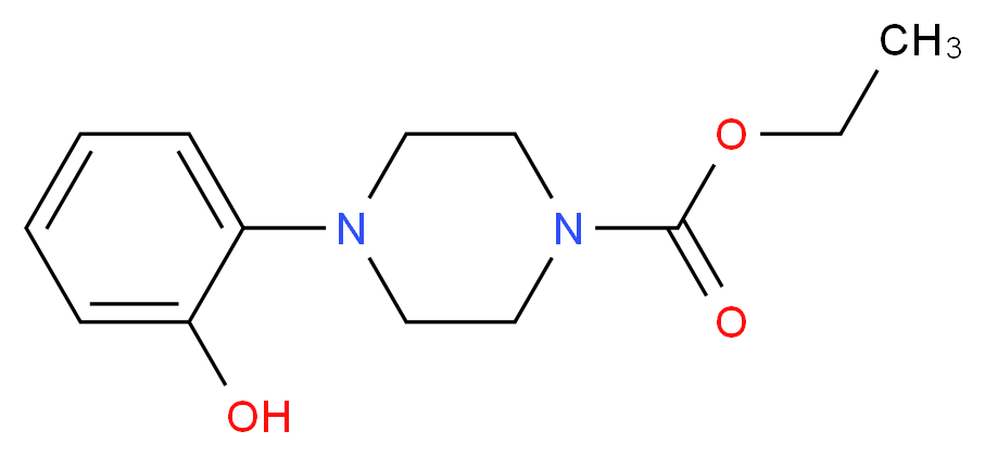 1-(2-Hydroxyphenyl)-4-ethoxycarbonyl-piperazine_Molecular_structure_CAS_)