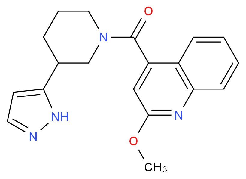 2-methoxy-4-{[3-(1H-pyrazol-5-yl)piperidin-1-yl]carbonyl}quinoline_Molecular_structure_CAS_)