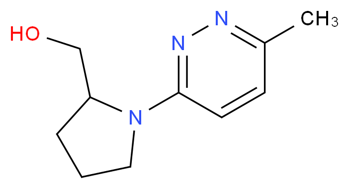 [1-(6-methylpyridazin-3-yl)pyrrolidin-2-yl]methanol_Molecular_structure_CAS_)