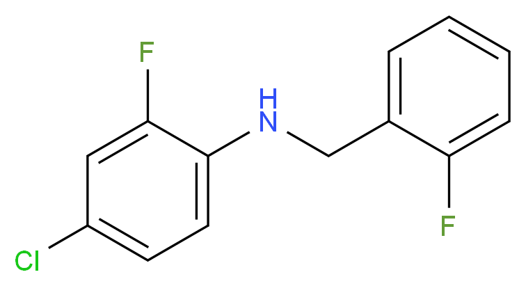 4-Chloro-2-fluoro-N-(2-fluorobenzyl)aniline_Molecular_structure_CAS_1152634-83-7)