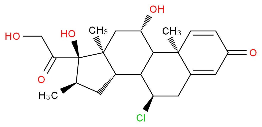 7α-Chloro-16α-methyl Prednisolone_Molecular_structure_CAS_67452-97-5)