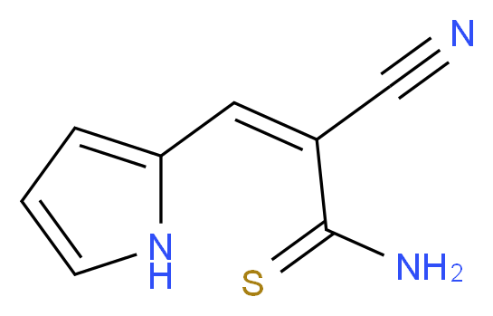 (2Z)-2-cyano-3-(1H-pyrrol-2-yl)prop-2-enethioamide_Molecular_structure_CAS_)