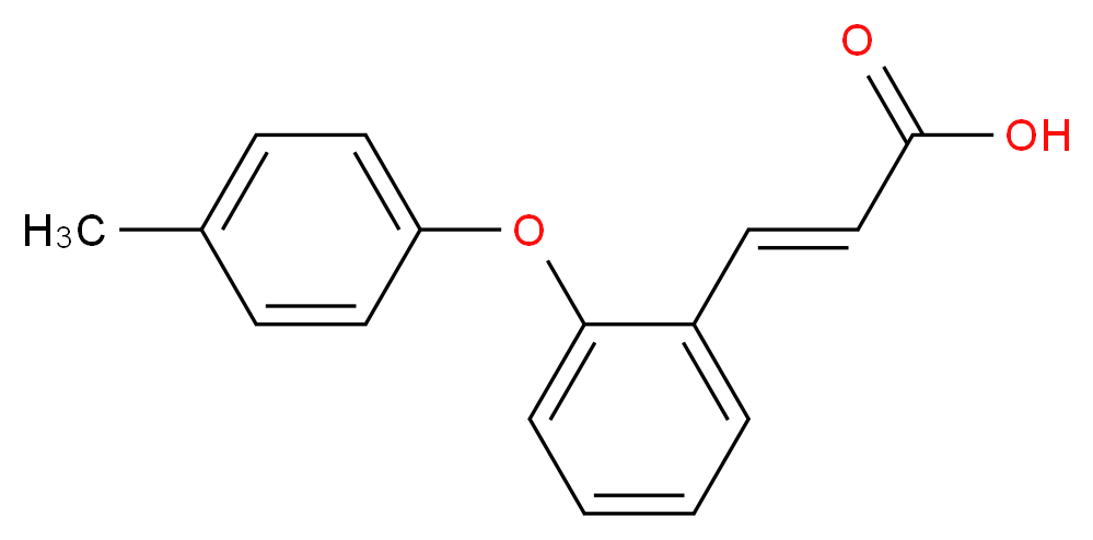 3-[2-(4-Methylphenoxy)phenyl]acrylic acid_Molecular_structure_CAS_)