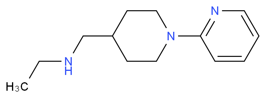ethyl({[1-(pyridin-2-yl)piperidin-4-yl]methyl})amine_Molecular_structure_CAS_)