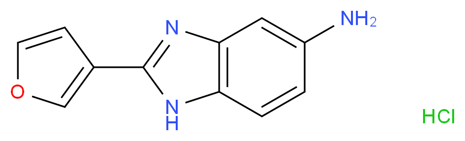 2-(furan-3-yl)-1H-1,3-benzodiazol-5-amine hydrochloride_Molecular_structure_CAS_)