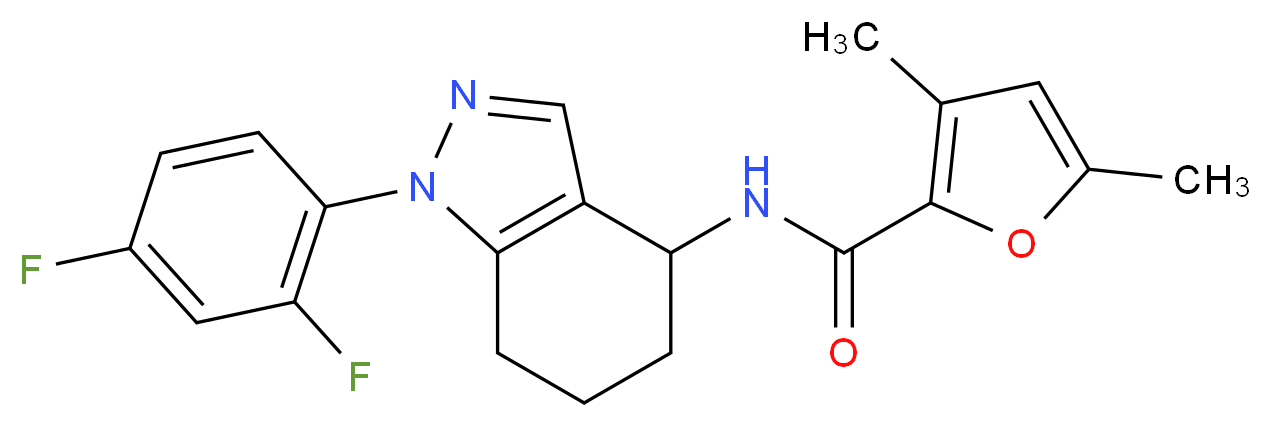 N-[1-(2,4-difluorophenyl)-4,5,6,7-tetrahydro-1H-indazol-4-yl]-3,5-dimethyl-2-furamide_Molecular_structure_CAS_)