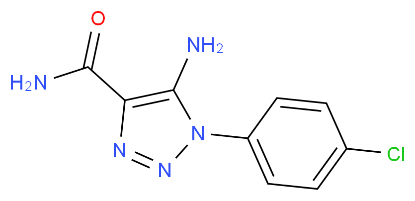 5-Amino-1-(4-chlorophenyl)-1H-1,2,3-triazole-4-carboxamide_Molecular_structure_CAS_)