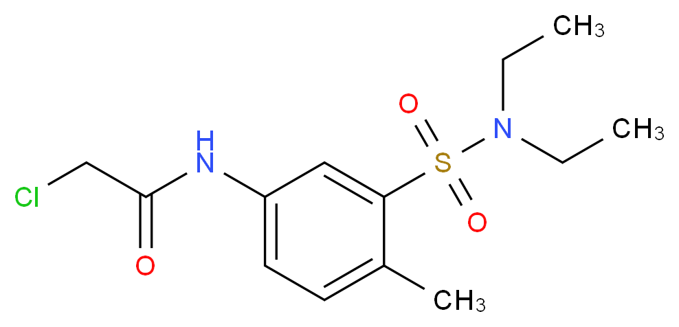 2-Chloro-N-(3-diethylsulfamoyl-4-methyl-phenyl)-acetamide_Molecular_structure_CAS_)