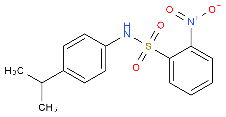 N-(4-Isopropylphenyl)-2-nitrobenzenesulfonamide_Molecular_structure_CAS_)