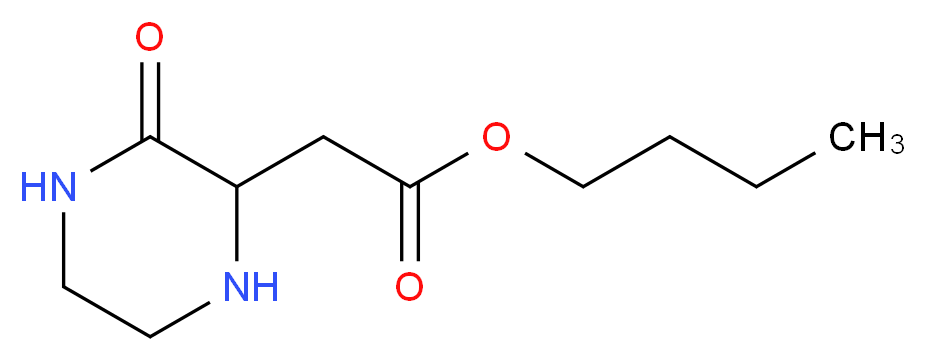 Butyl 2-(3-oxo-2-piperazinyl)acetate_Molecular_structure_CAS_)