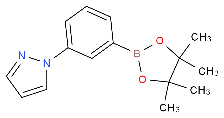 1-[3-(4,4,5,5-tetramethyl-1,3,2-dioxaborolan-2-yl)phenyl]-1H-pyrazole_Molecular_structure_CAS_852227-94-2)