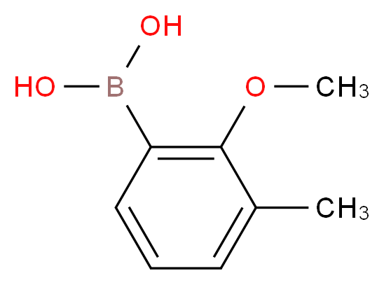 2-METHOXY-3-METHYLPHENYL BORONIC ACID_Molecular_structure_CAS_909187-39-9)