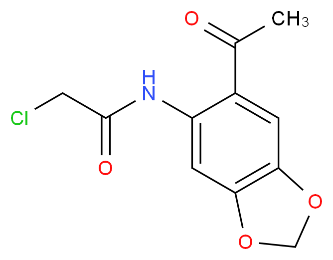 N-(6-acetyl-1,3-benzodioxol-5-yl)-2-chloroacetamide_Molecular_structure_CAS_85590-94-9)