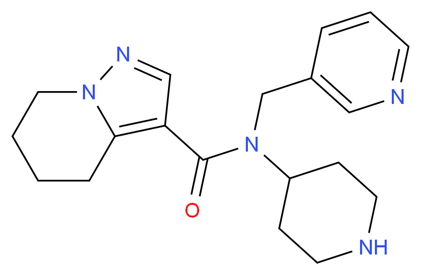 N-piperidin-4-yl-N-(pyridin-3-ylmethyl)-4,5,6,7-tetrahydropyrazolo[1,5-a]pyridine-3-carboxamide_Molecular_structure_CAS_)