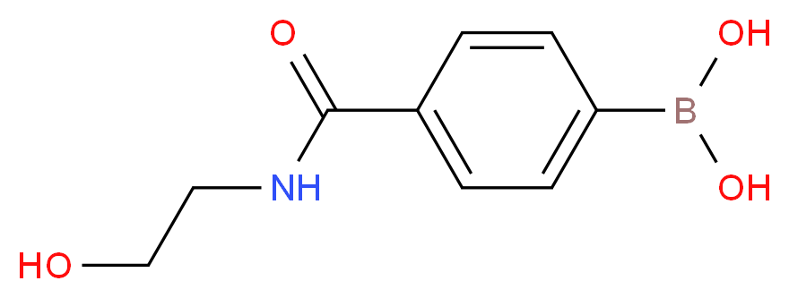 4-(2-Hydroxyethylcarbamoyl)benzeneboronic acid 98%_Molecular_structure_CAS_850593-04-3)