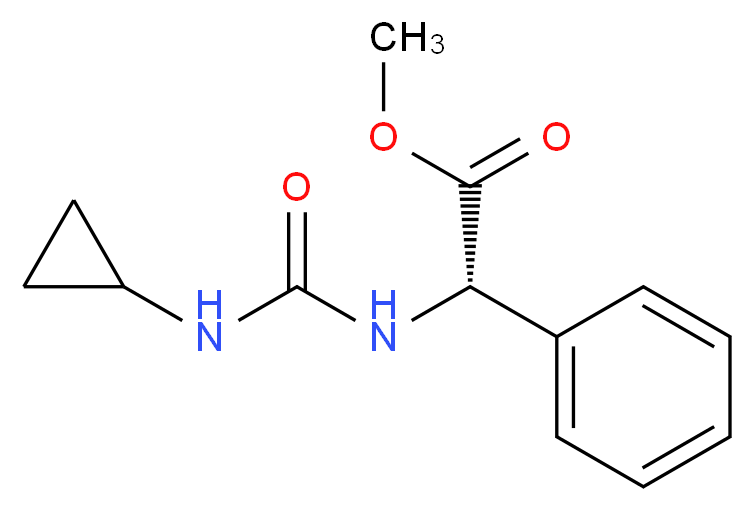 (S)-methyl 2-(3-cyclopropylureido)-2-phenylacetate_Molecular_structure_CAS_)