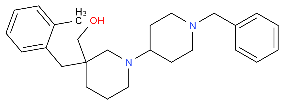 [1'-benzyl-3-(2-methylbenzyl)-1,4'-bipiperidin-3-yl]methanol_Molecular_structure_CAS_)
