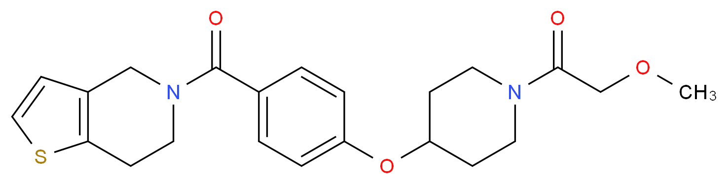 5-(4-{[1-(methoxyacetyl)-4-piperidinyl]oxy}benzoyl)-4,5,6,7-tetrahydrothieno[3,2-c]pyridine_Molecular_structure_CAS_)