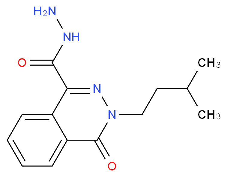 3-(3-Methyl-butyl)-4-oxo-3,4-dihydro-phthalazine-1-carboxylic acid hydrazide_Molecular_structure_CAS_)