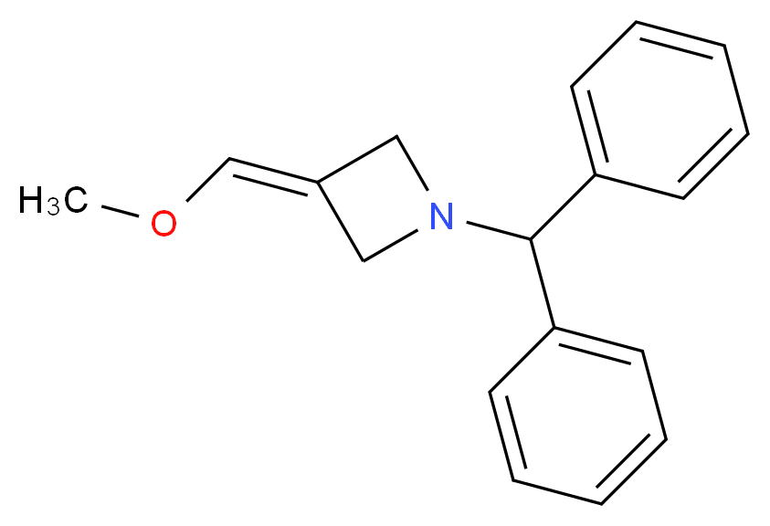 1-Benzhydryl-3-(MethoxyMethylene)azetidine_Molecular_structure_CAS_676125-58-9)