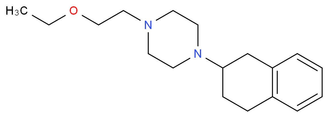 1-(2-ethoxyethyl)-4-(1,2,3,4-tetrahydro-2-naphthalenyl)piperazine_Molecular_structure_CAS_)
