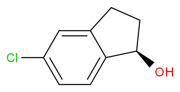 (1R)-5-chloro-2,3-dihydro-1H-inden-1-ol_Molecular_structure_CAS_)