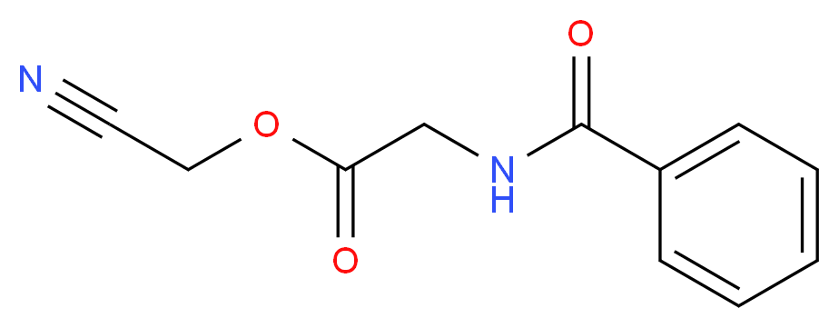 cyanomethyl (benzoylamino)acetate_Molecular_structure_CAS_4816-94-8)