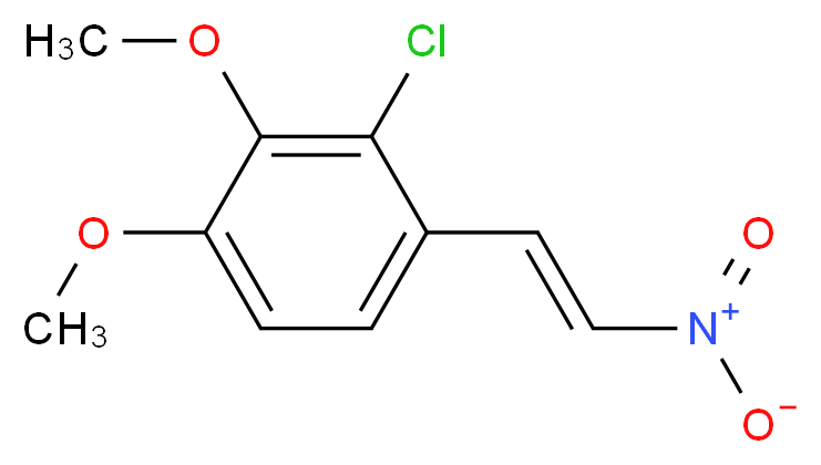 trans-2-Chloro-3,4-dimethoxy-β-nitrostyrene_Molecular_structure_CAS_41122-35-4)