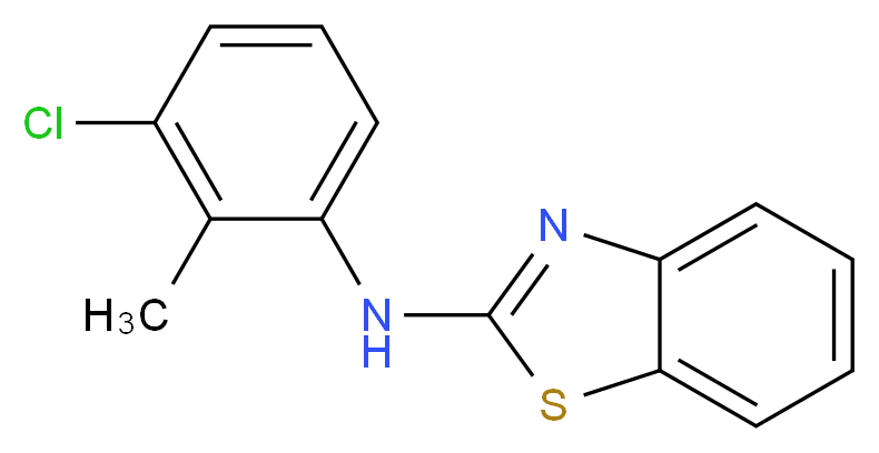 Benzothiazol-2-yl-(3-chloro-2-methyl-phenyl)-amine_Molecular_structure_CAS_)