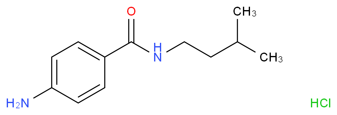 4-amino-N-isopentylbenzamide hydrochloride_Molecular_structure_CAS_)