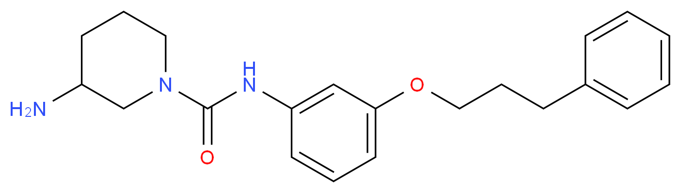 3-amino-N-[3-(3-phenylpropoxy)phenyl]piperidine-1-carboxamide_Molecular_structure_CAS_)