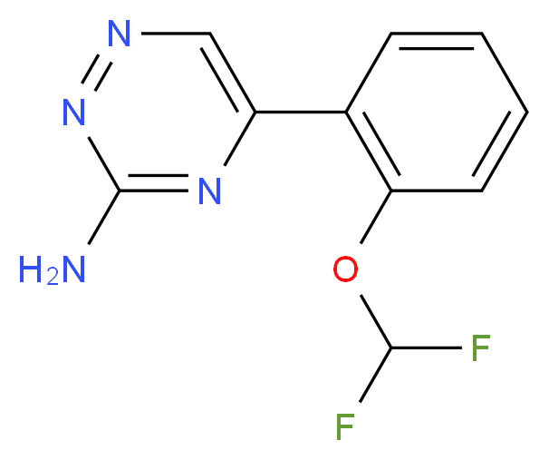 5-[2-(difluoromethoxy)phenyl]-1,2,4-triazin-3-amine_Molecular_structure_CAS_)