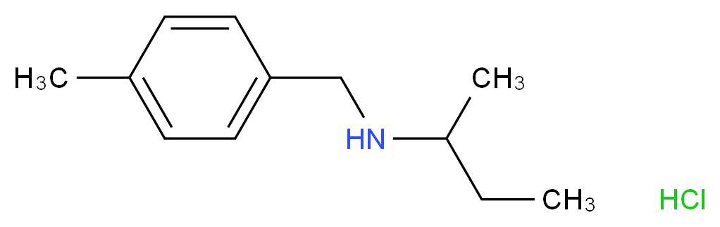 N-(4-Methylbenzyl)-2-butanamine hydrochloride_Molecular_structure_CAS_)